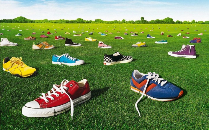 Обувь в поле