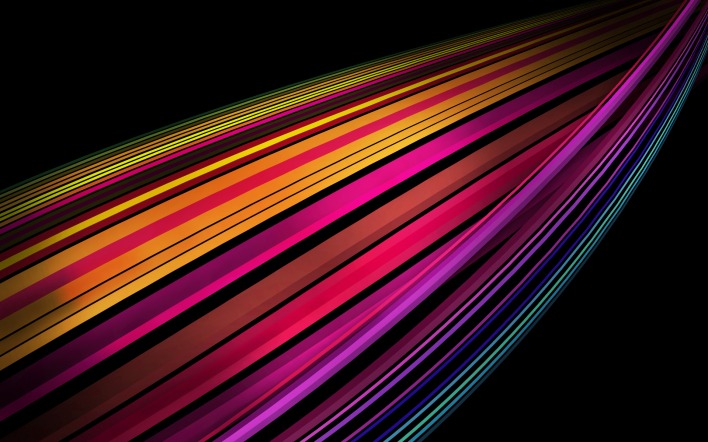 графика абстракция линии цветные