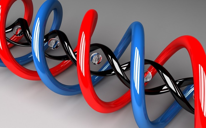 графика 3D ДНК graphics DNA