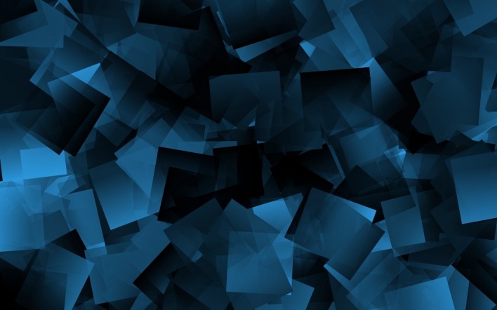 фигуры абстрактные синий кубы
