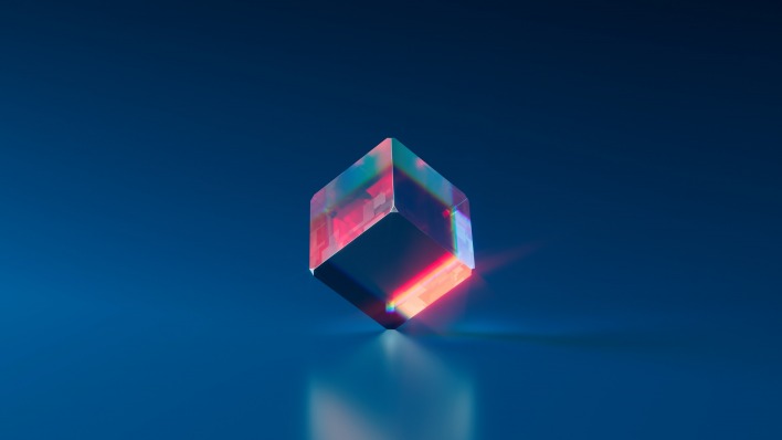 куб графика грани стеклянный
