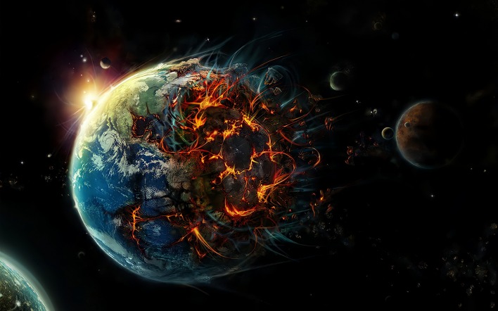 планета взрыв космос