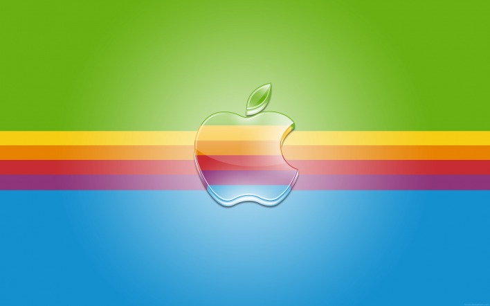 Apple логотип радуга