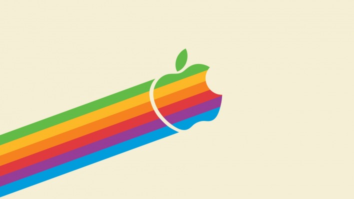 яблоко радуга логотип apple