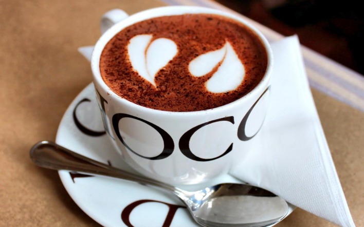 Два сердца в чашке кофе