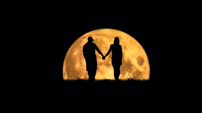 любовь люди луна