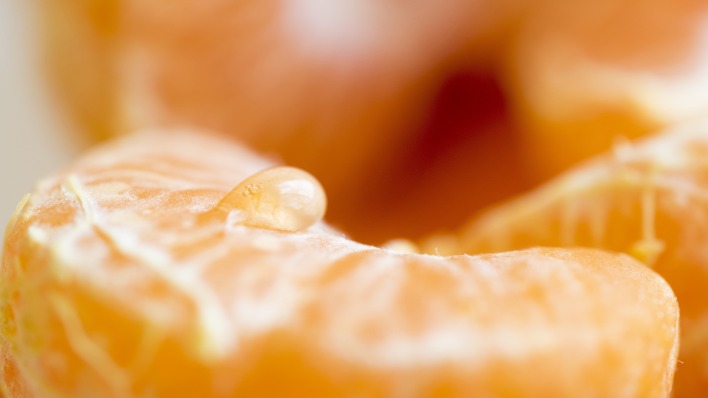 мандарин долька капля макро