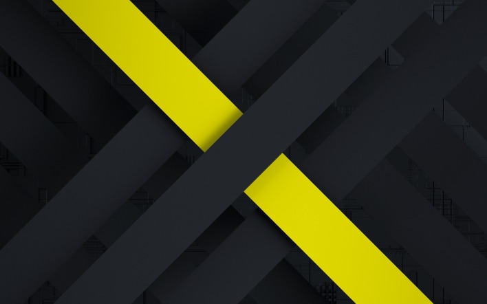 линии материальный дизайн черный желтая линия