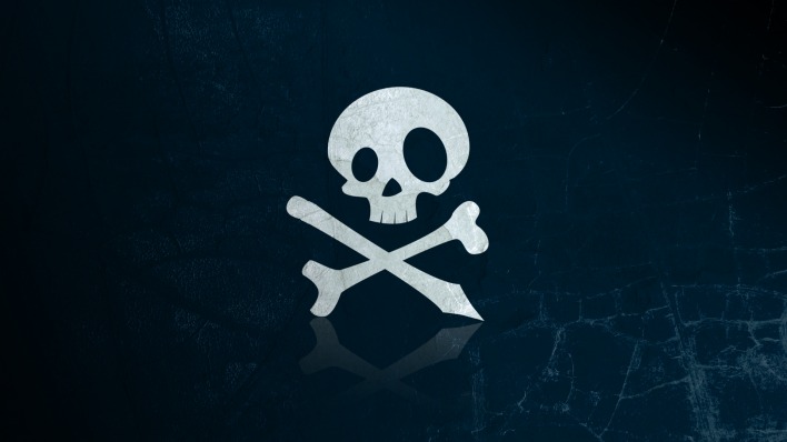 пиратчкий флаг череп piratski flag skull