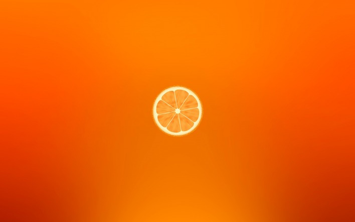 аппельсин минимализм оранжевый