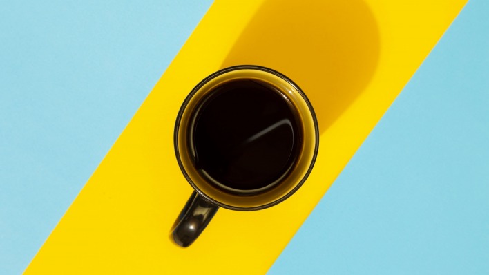чашка кофе линия минимализм
