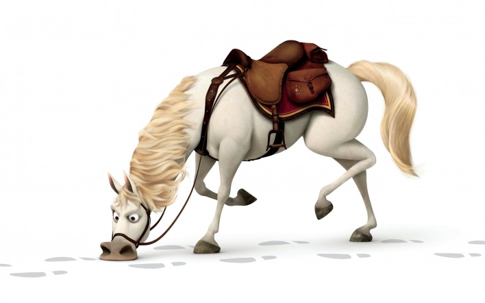 Лошадь из мультфильма Рапунцель