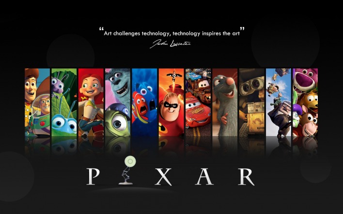 Герои мультфильмов Pixar
