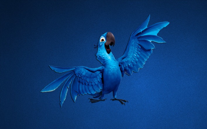 Рио синий попугай мультик