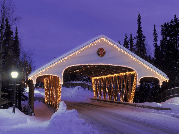 Christmas Covered Bridge, Alaska