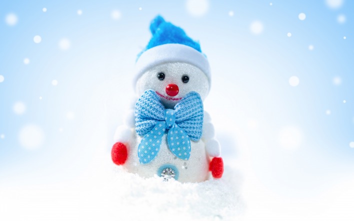 новый год снеговик снег игрушка