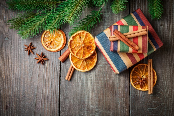 новый год праздники глинтвейн апельсин корица