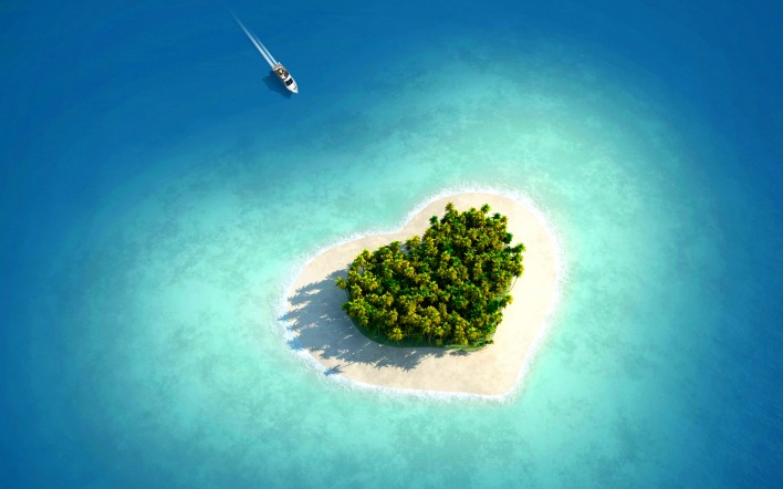 Остров в виде сердца