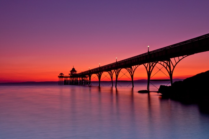 Мост море закат