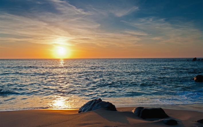 море пляж песок побережье солнце