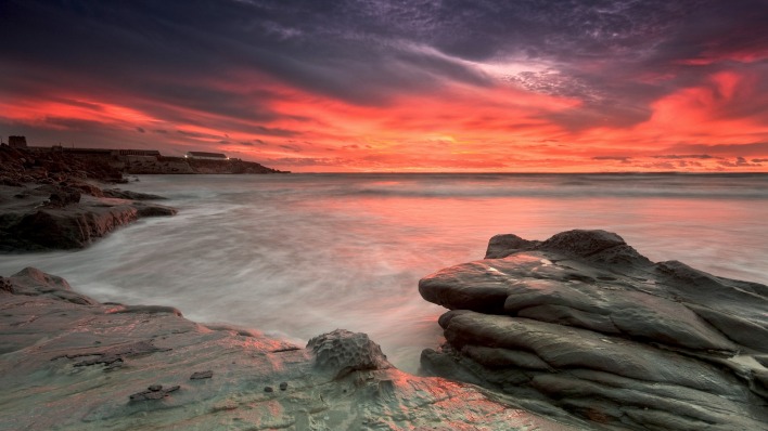 берег закат сумерки shore sunset twilight