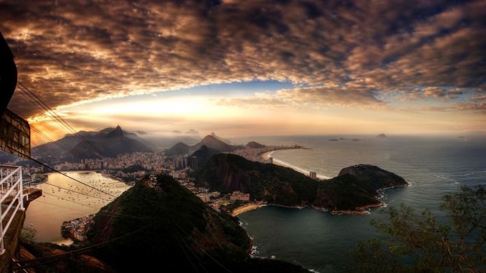 природа горизонт страны архитектура Рио-Де-Жанейро Бразилия