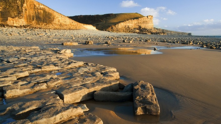 природа пляж камни песок nature the beach stones sand