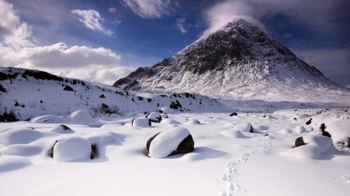 снег камни гора snow stones mountain