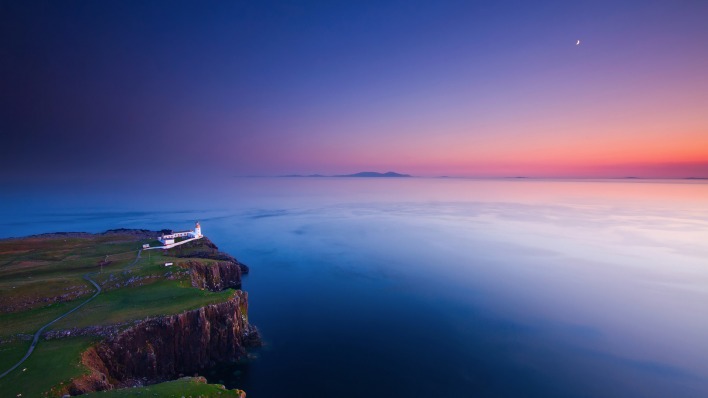 утес обрыв маяк море cliff the sea lighthouse