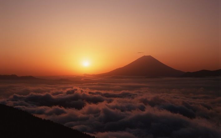 тучи закат гора clouds sunset mountain