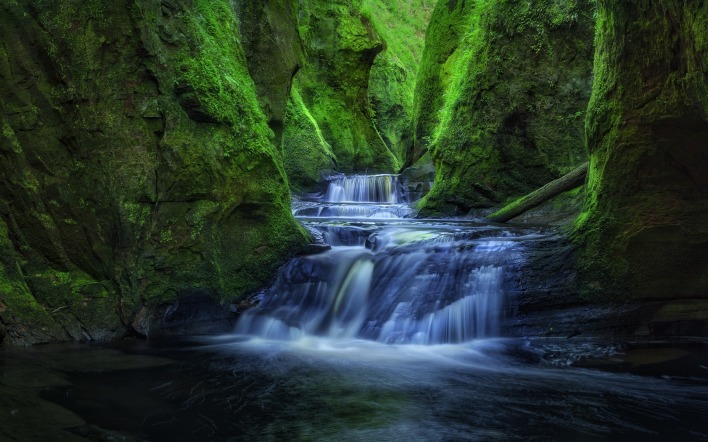 Шотландия водопад природа