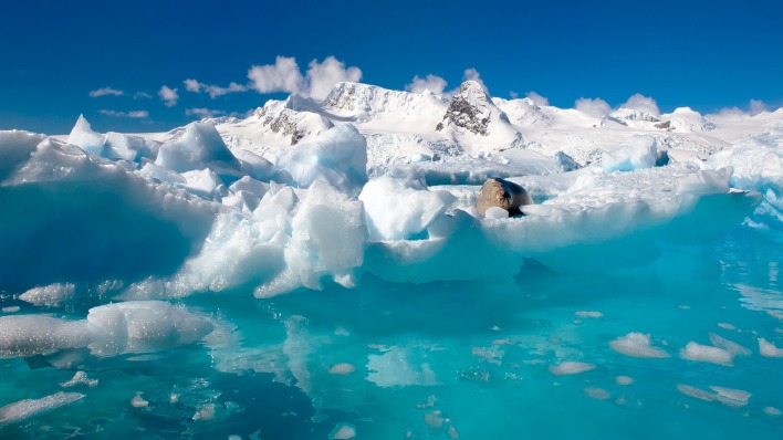 лед айсберг ледник вода