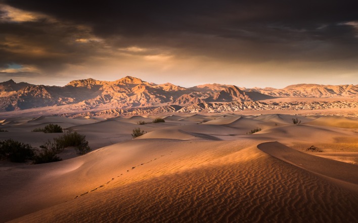 пустыня горы песок дюны
