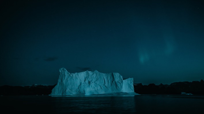 айсберг ночь сумерки
