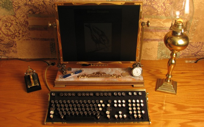 Компьютер под стиль 19 века