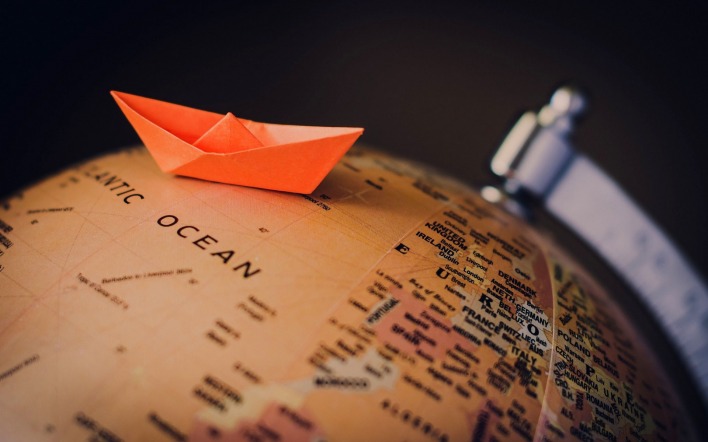 корабль оригами поделка глобус ship origami hack the globe