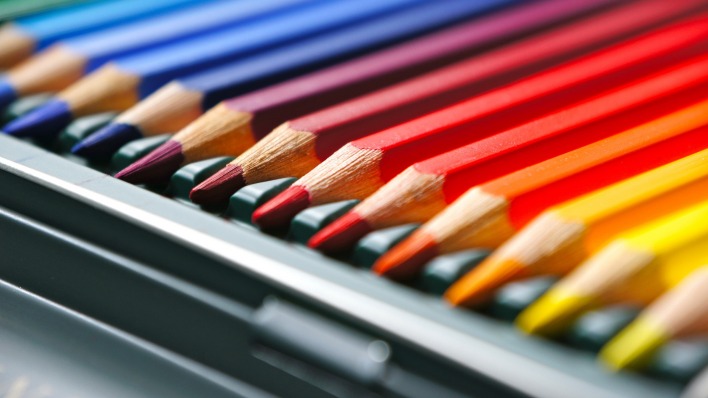 цветные карандаши крупный план color pencils large plan