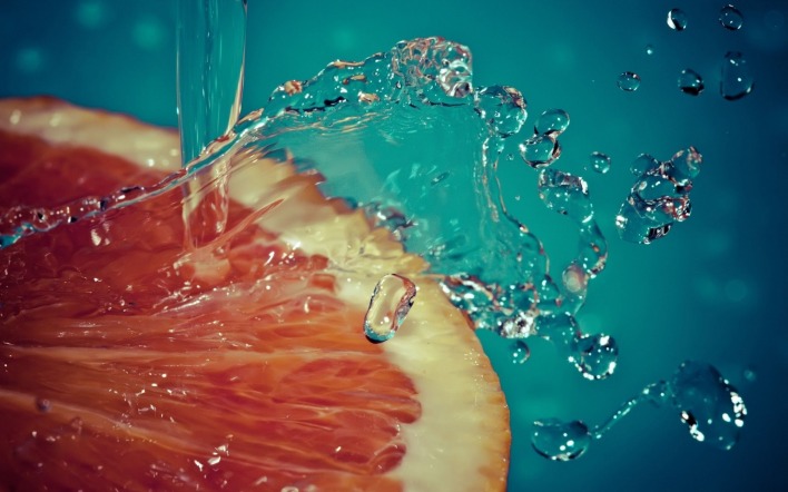 вода грейпфрут капли