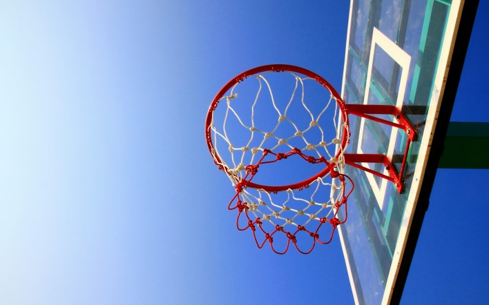 баскетбольное кольцо корзина небо