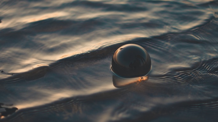 шар стеклянный шар в воде вода