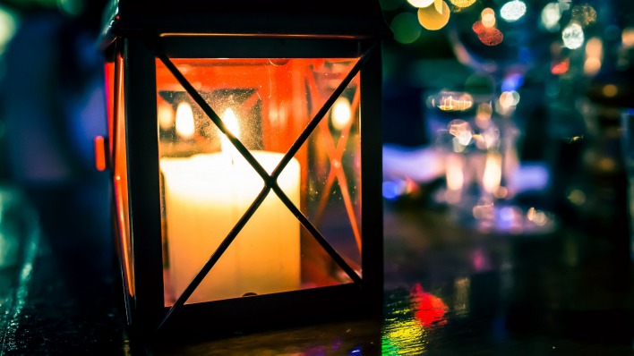 свеча фонарь улица