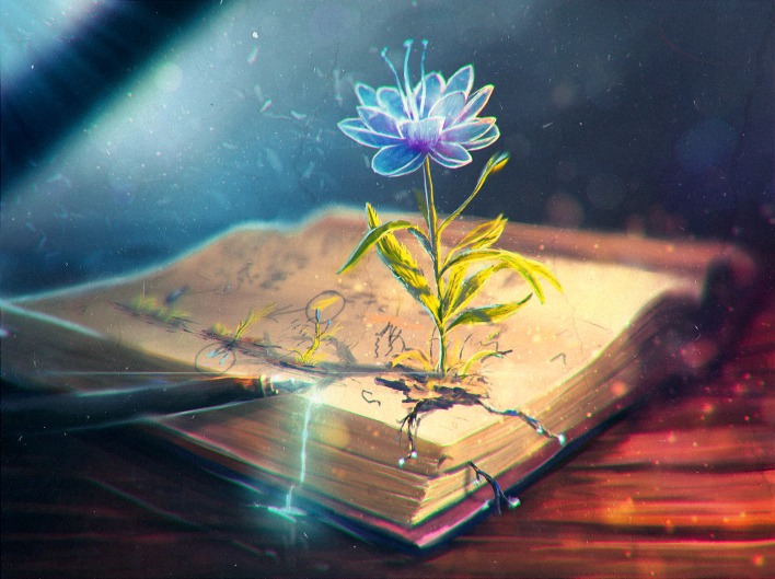 Цветок из книжки