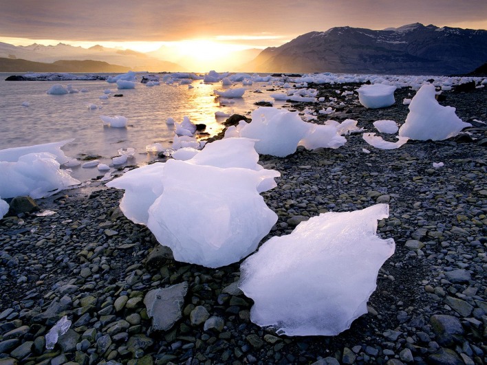 Glacial Icebergs, Icy Bay, Alaska