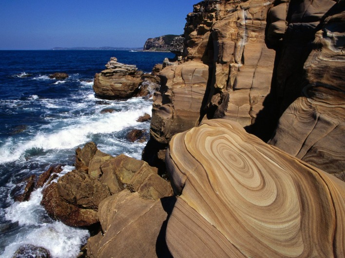 Coastal Sandstone, Maitland Bay, Bouddi National Park, South Wales, Australia