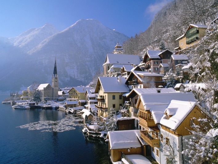Hallstatt in Winter, Austria