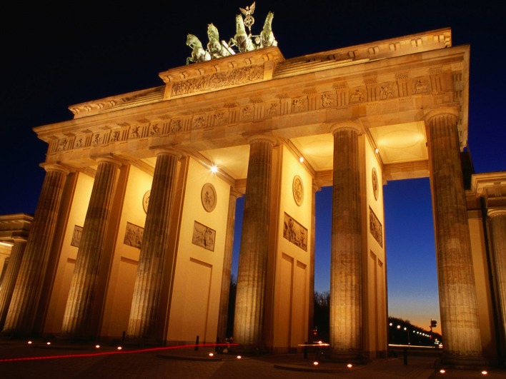 Brandenburg Gate at Dusk, Berlin, Germany