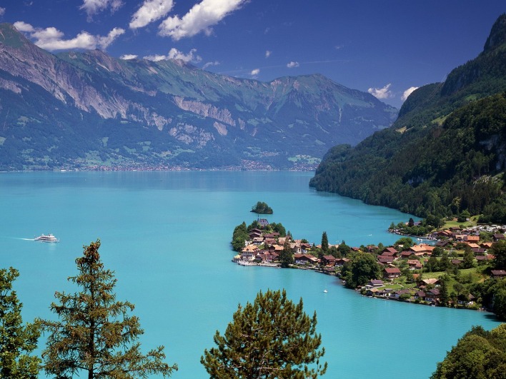 Lake Brienz, Iseltwald, Switzerland