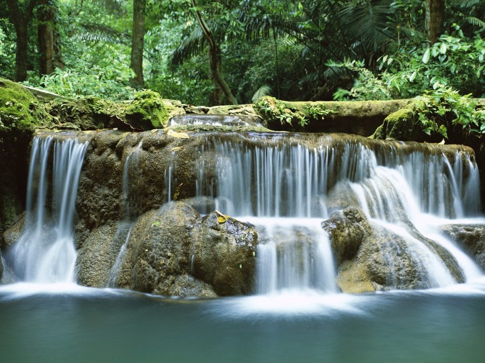 Waterfall at Bokarani National Park, Thailand
