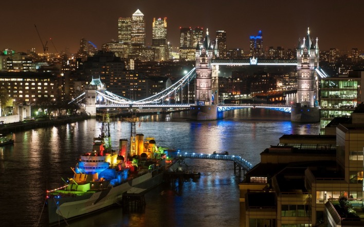 Ночной лондонский мост