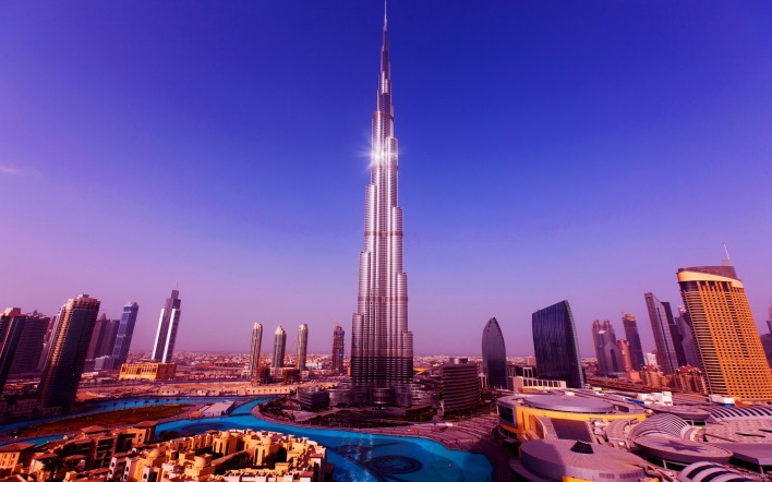 Бурдж-Халифа Дубаи небоскреб